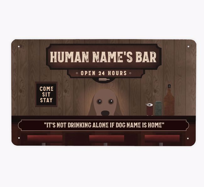 Vintage Bar: Personalised {breedFullName} Metal Sign